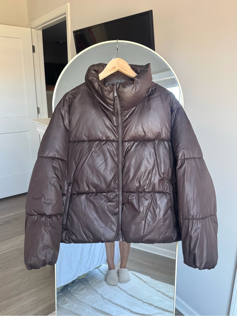 Old Navy Brown Puffer Jacket